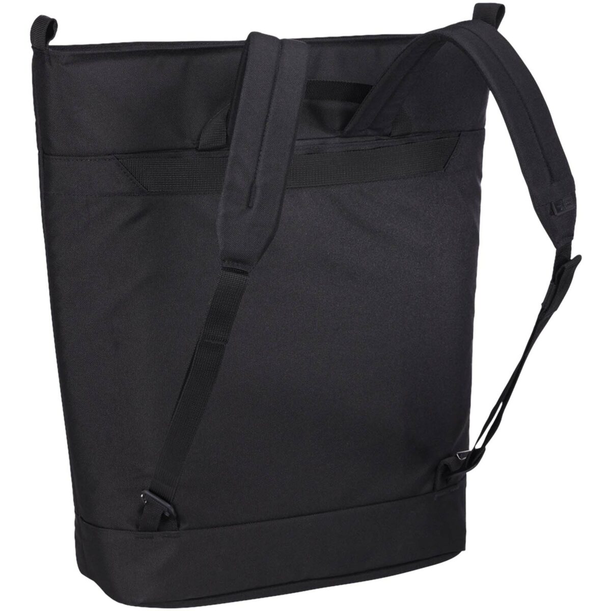 Case Logic Invigo convertible tote bag – Solid black back view