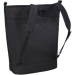 Case Logic Invigo convertible tote bag – Solid black back view