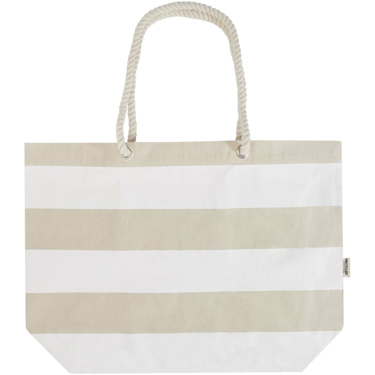 Florida 270 g/m² GRS recycled beach tote bag 18L – Natural front view