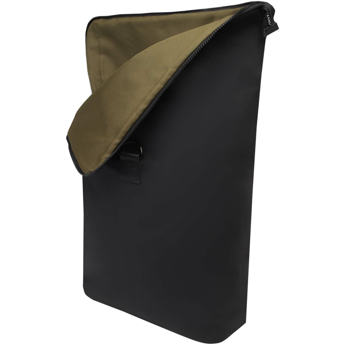 Turner 15.6" GRS recycled roll-top laptop backpack 12L – Solid black extra view
