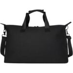 Turner 15.6" GRS recycled laptop duffel bag 36L – Solid black back view