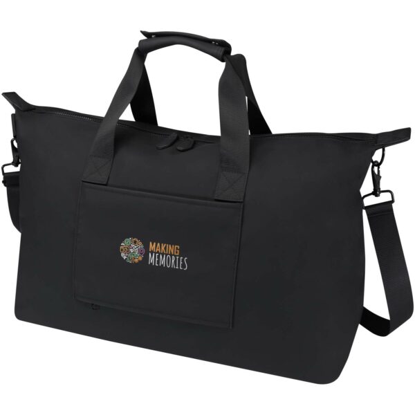 Turner 15.6" GRS recycled laptop duffel bag 36L – Solid black with logo