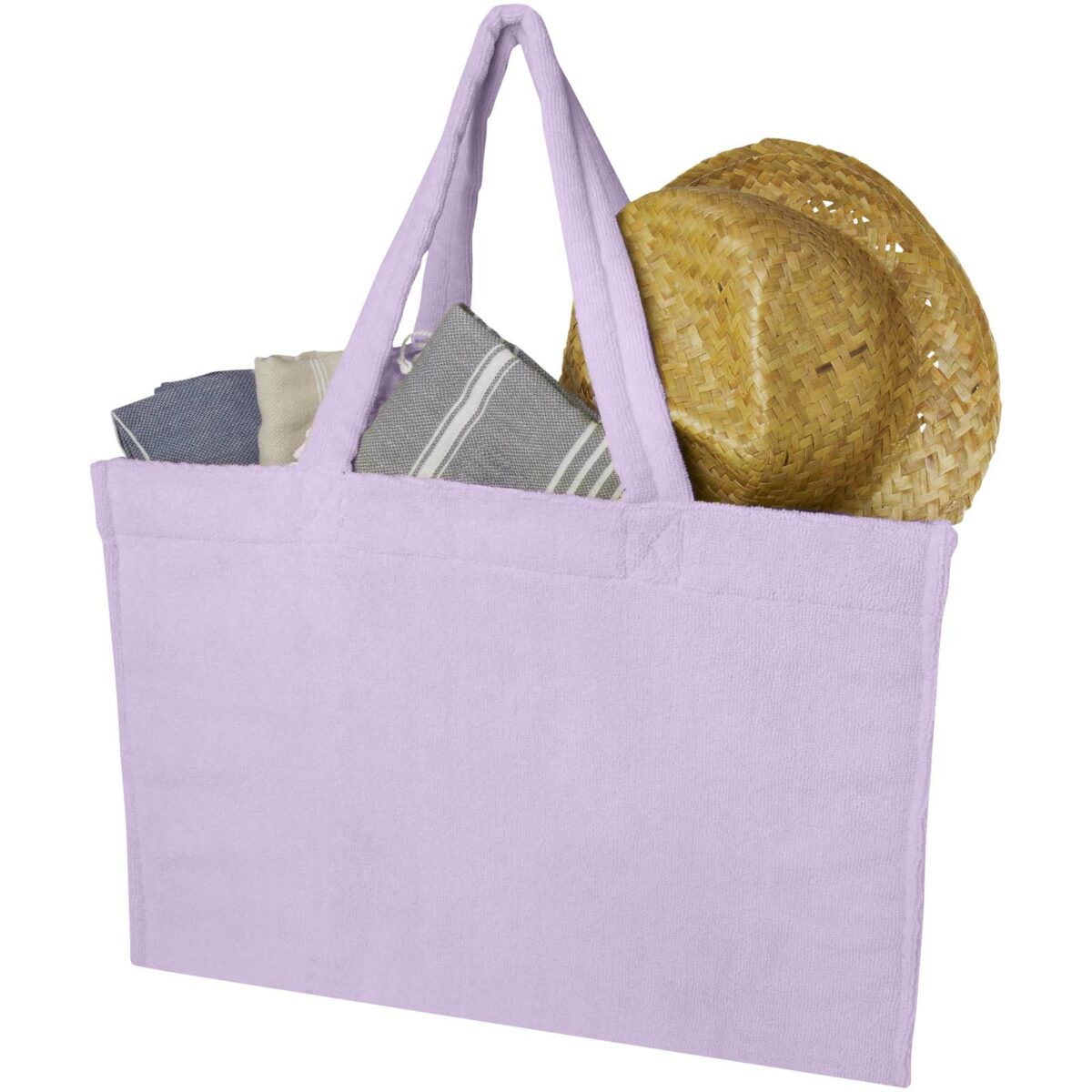Siam GRS recycled terry beach tote bag 13L – Lilac extra view