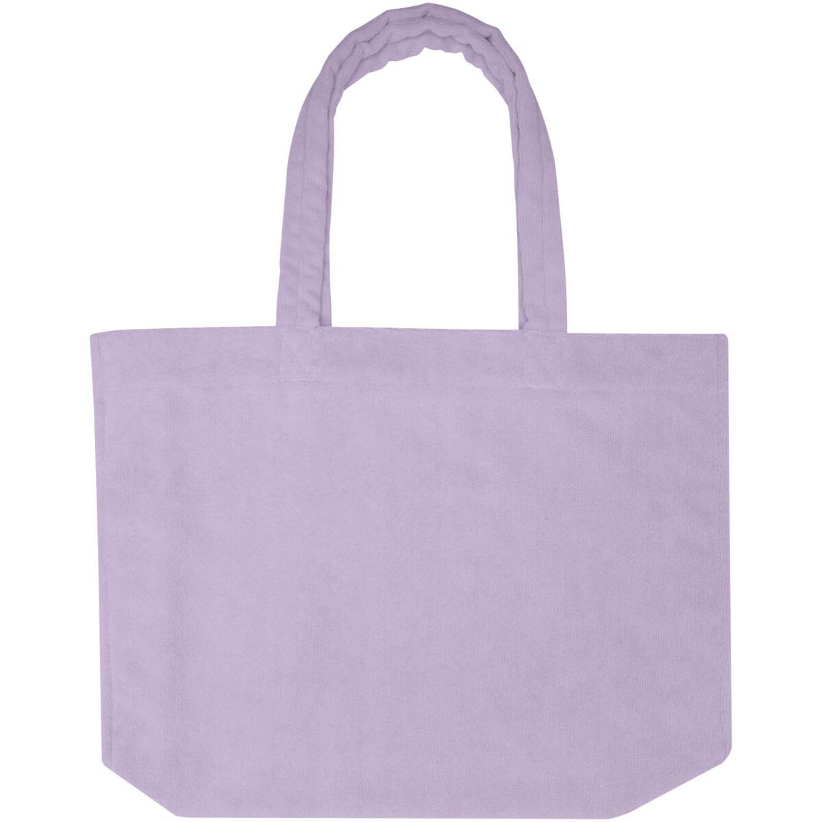 Siam GRS recycled terry beach tote bag 13L – Lilac front view