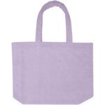 Siam GRS recycled terry beach tote bag 13L – Lilac front view