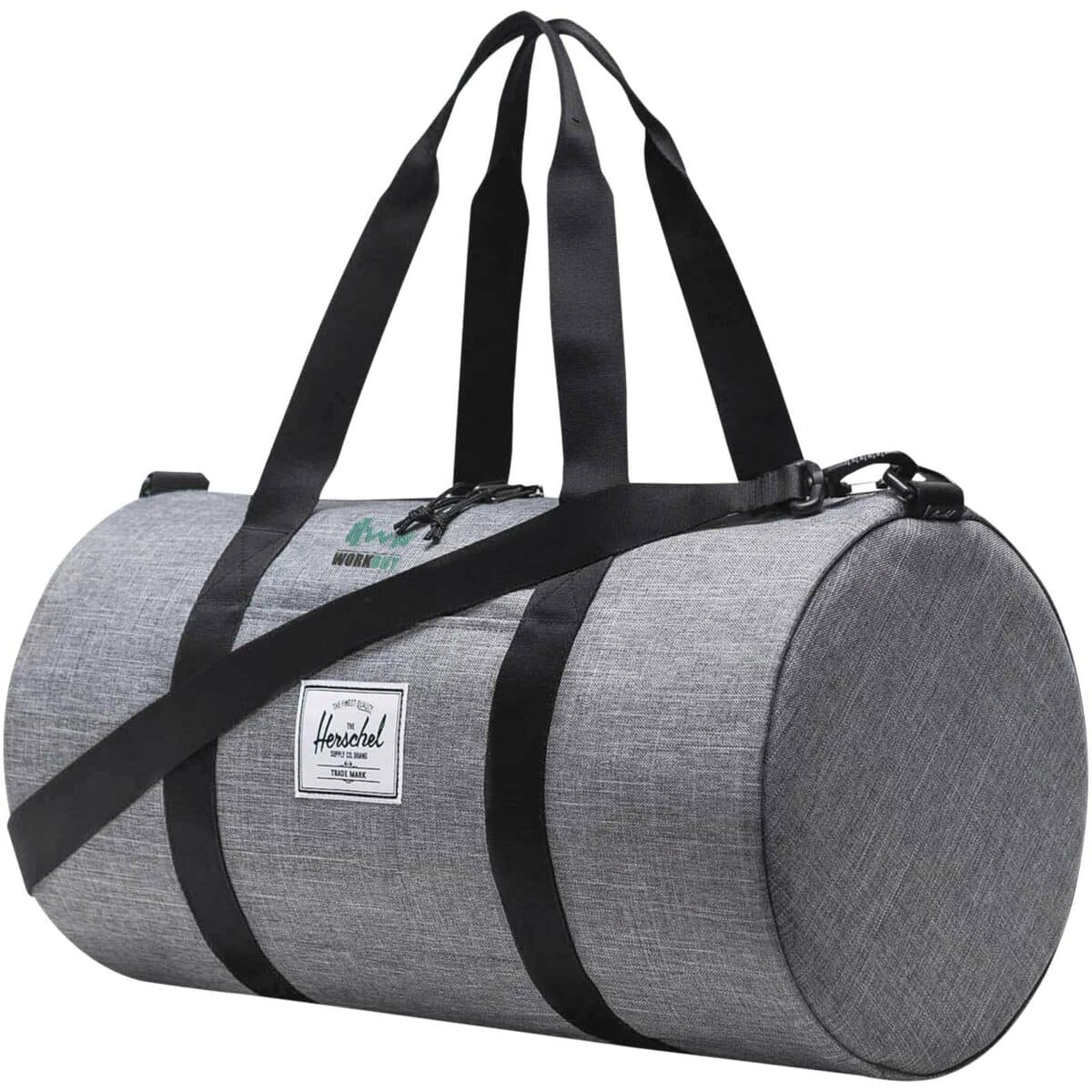 Herschel Classic™ recycled gym bag 27L – Heather grey with logo