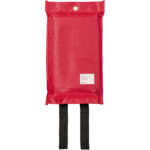 Margrethe emergency fire blanket – Red back view