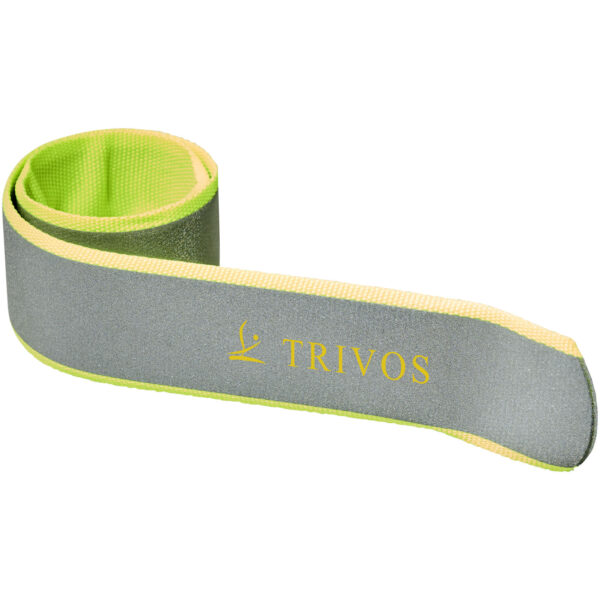 RFX™ Felix reflective slap wrap – Neon yellow with logo