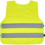 RFX™ Odile XXS safety vest with hook&loop for kids age 3-6 – Neon yellow back view