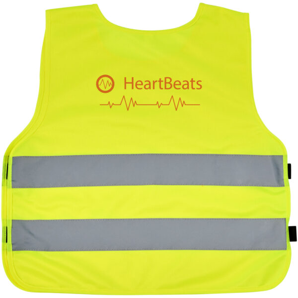 RFX™ Odile XXS safety vest with hook&loop for kids age 3-6 – Neon yellow with logo