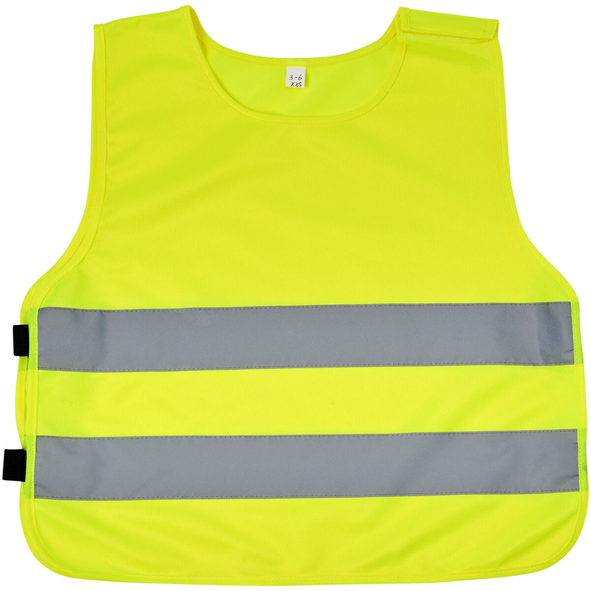 RFX™ Odile XXS safety vest with hook&loop for kids age 3-6 – Neon yellow front view