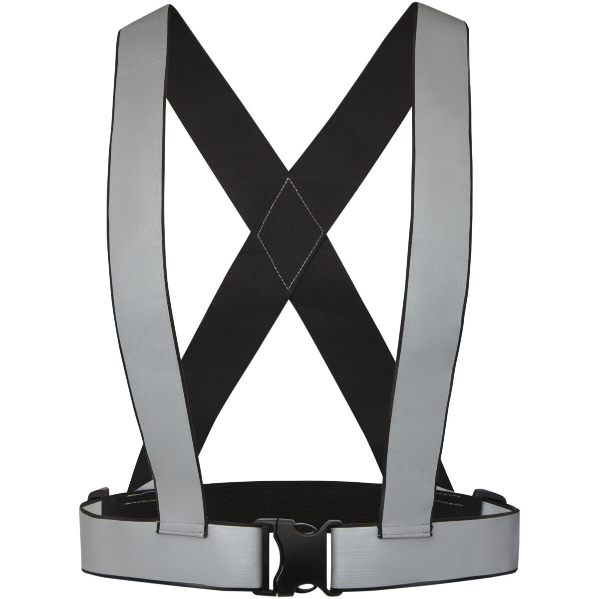 RFX™ Desiree reflective safety harness and west – Solid black front view