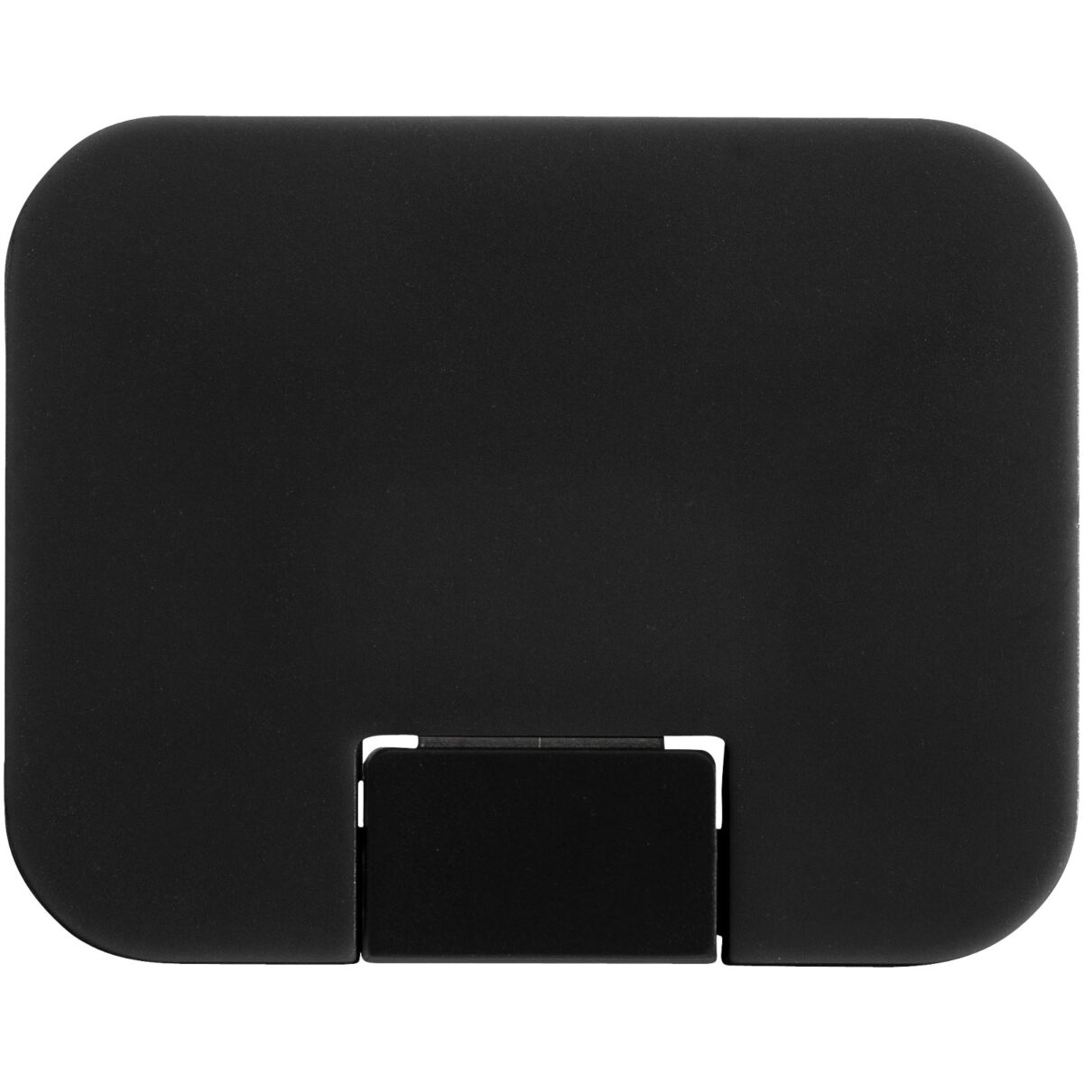 Gaia 4-port USB hub – Solid black front view