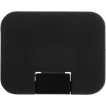 Gaia 4-port USB hub – Solid black front view