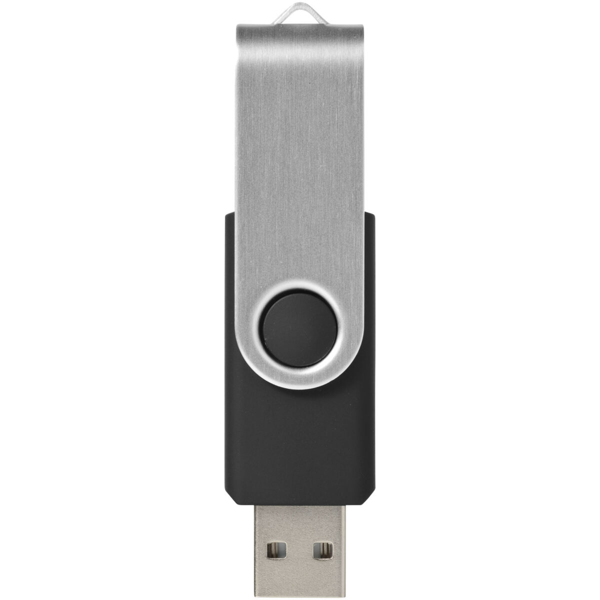 Rotate-basic 16GB USB flash drive – Solid black front view