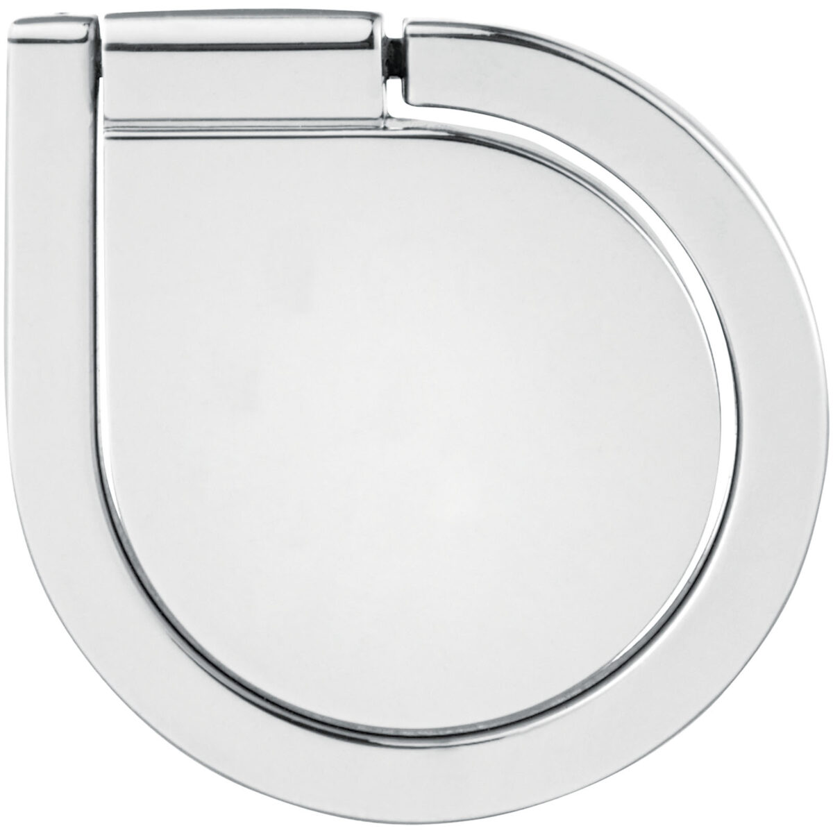 Cell aluminium ring phone holder – Silver front view