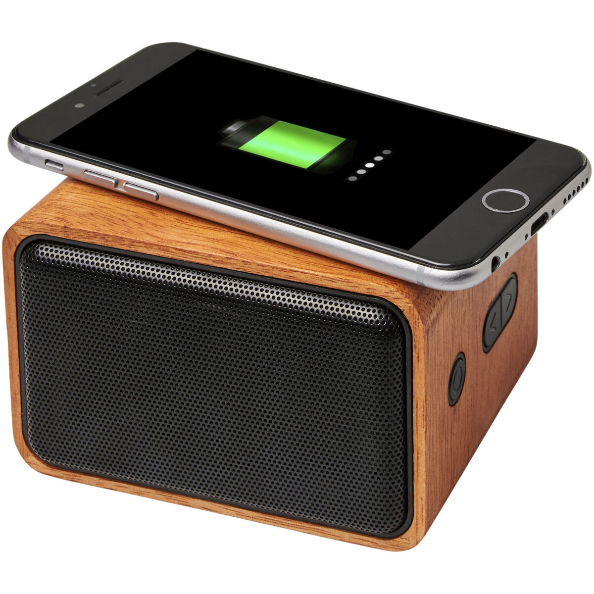 Wooden 3W speaker with wireless charging pad – Wood extra view