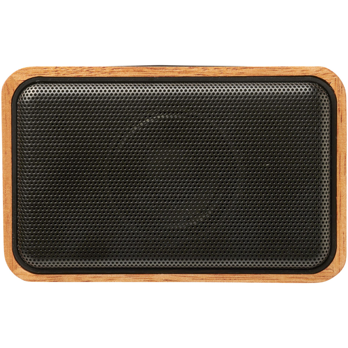 Wooden 3W speaker with wireless charging pad – Wood front view