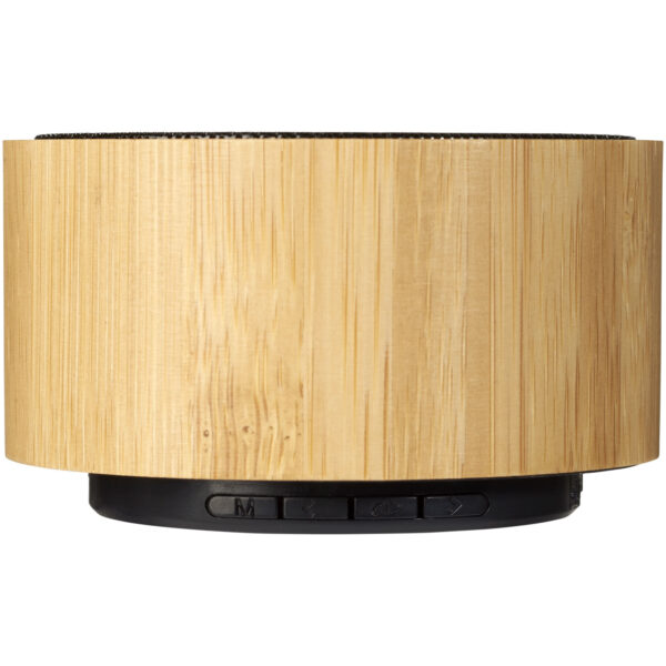 Cosmos bamboo Bluetooth® speaker – Natural front view