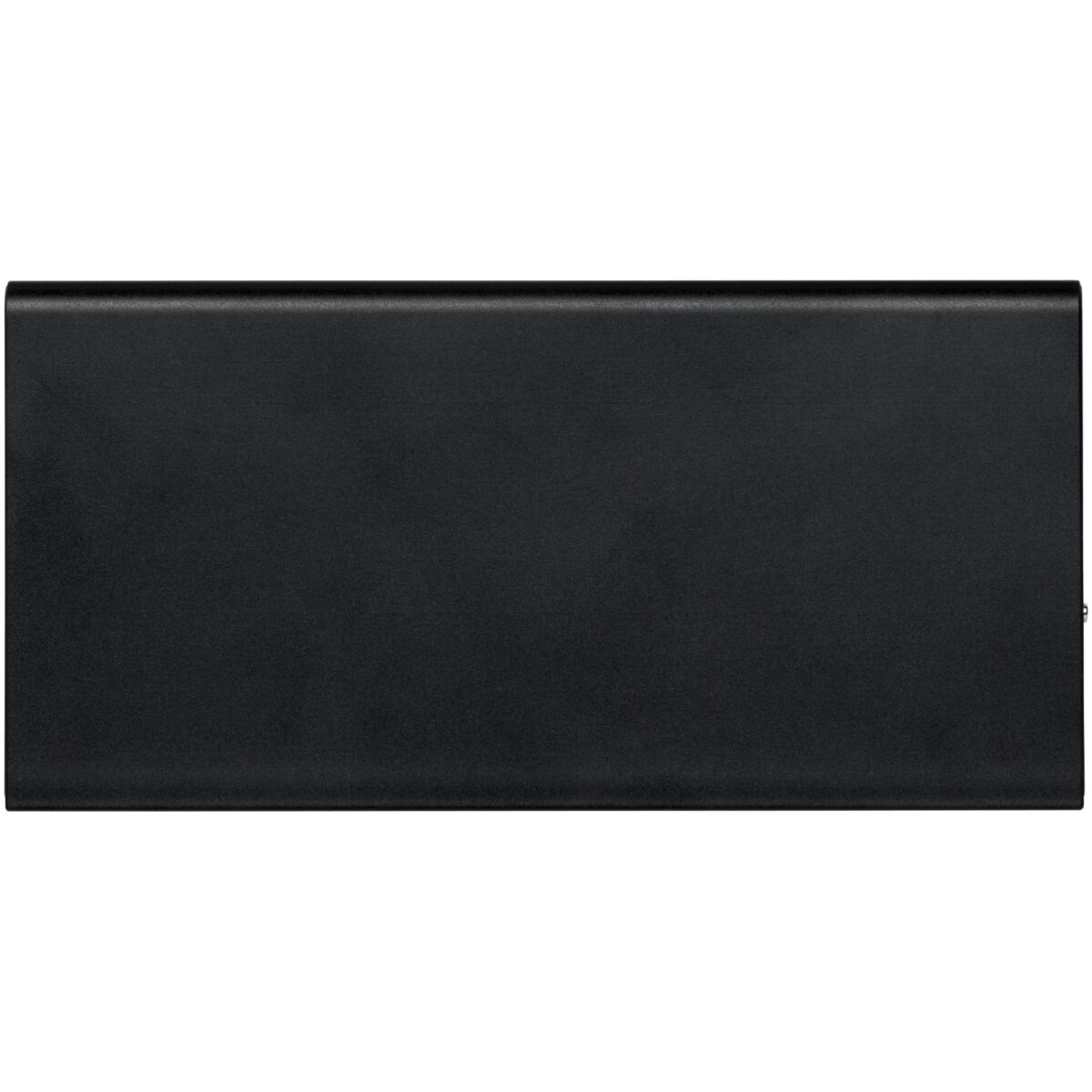 Plate 8000 mAh aluminium power bank – Solid black back view