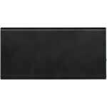 Plate 8000 mAh aluminium power bank – Solid black back view