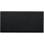 Plate 8000 mAh aluminium power bank – Solid black front view