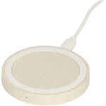 Naka 5W wheat straw wireless charging pad – Beige extra view