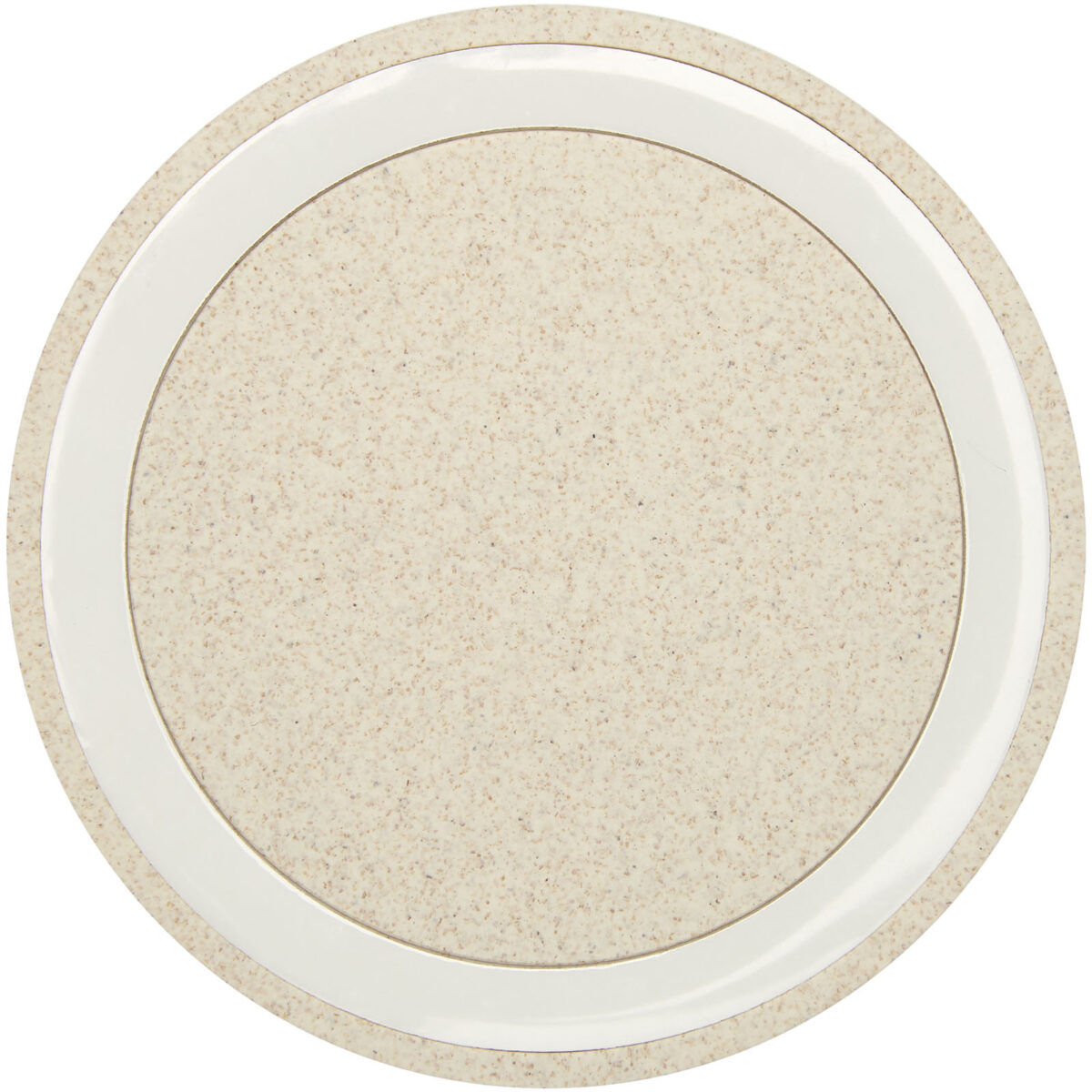 Naka 5W wheat straw wireless charging pad – Beige front view