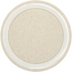 Naka 5W wheat straw wireless charging pad – Beige front view