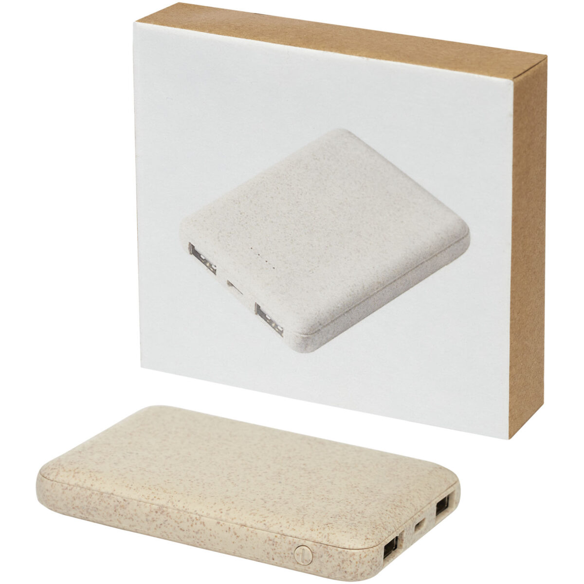 Asama 5000 mAh wheat straw power bank – Beige extra view