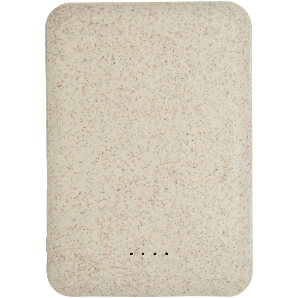 Asama 5000 mAh wheat straw power bank – Beige front view