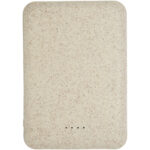 Asama 5000 mAh wheat straw power bank – Beige front view