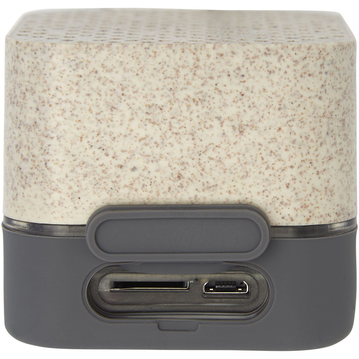 Aira wheat straw Bluetooth® speaker – Beige back view