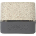 Aira wheat straw Bluetooth® speaker – Beige front view