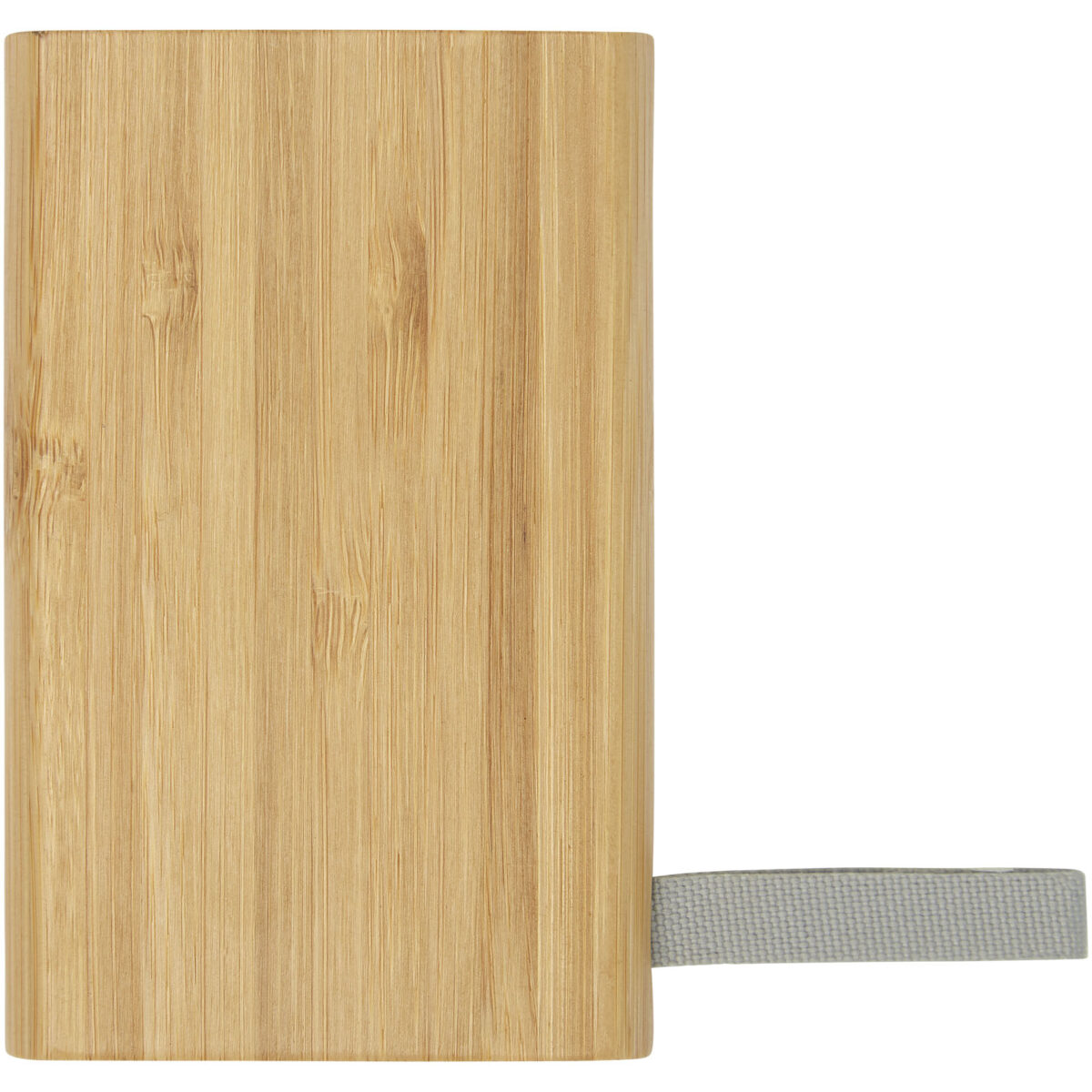 Tulda 5000 mAh bamboo power bank – Natural back view