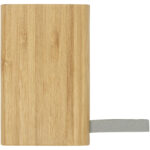 Tulda 5000 mAh bamboo power bank – Natural back view