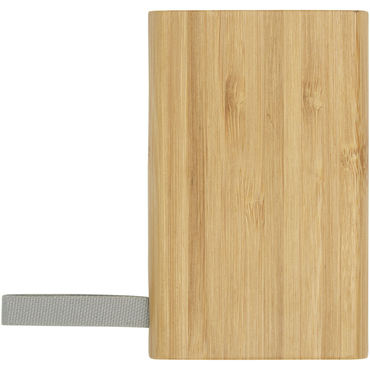 Tulda 5000 mAh bamboo power bank – Natural front view