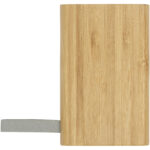 Tulda 5000 mAh bamboo power bank – Natural front view