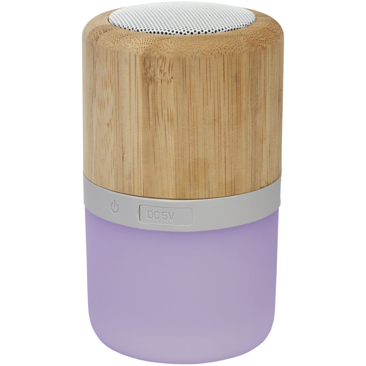 Aurea bamboo Bluetooth® speaker with light – Natural extra view