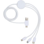 Pure 5-in-1 charging cable with antibacterial additive – White back view