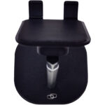 Rise phone/tablet stand – Solid black back view