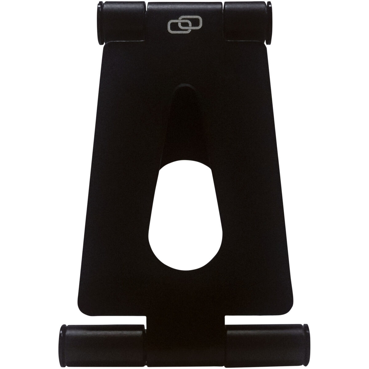 Rise foldable phone stand – Solid black back view