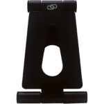 Rise foldable phone stand – Solid black back view