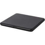Loop 10W recycled plastic wireless charging pad – Solid black extra view