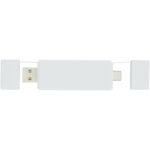 Mulan dual USB 2.0 hub – White front view