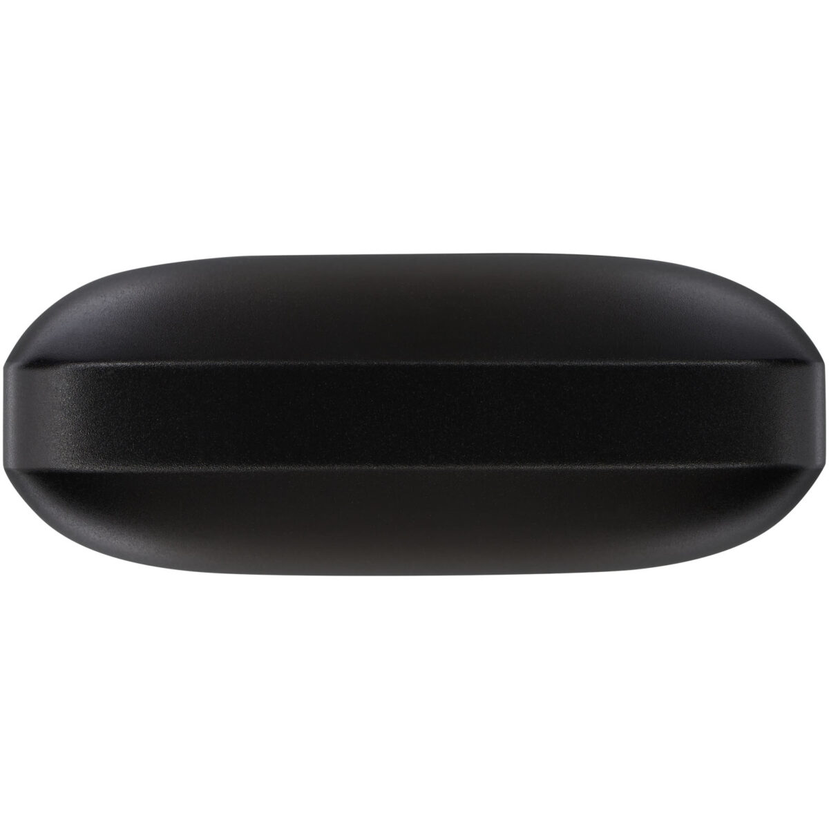 Hybrid premium True Wireless earbuds – Solid black front view