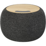 Ecofiber bamboo/RPET Bluetooth® speaker and wireless charging pad – Natural extra view