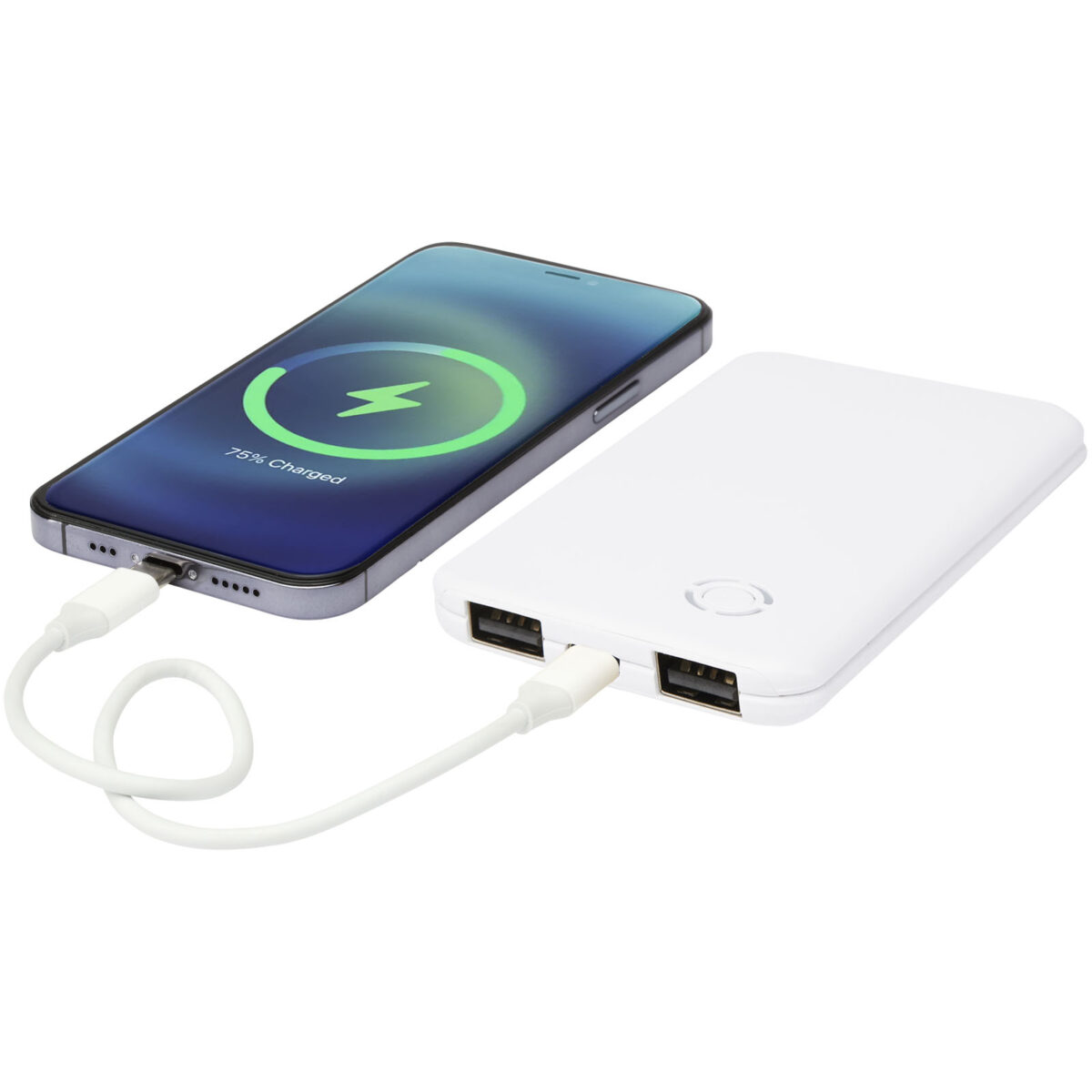 Slender 4000 mAh slim dual power bank – White extra view