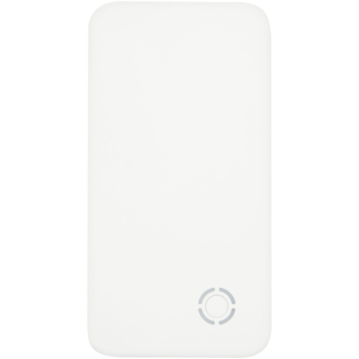Slender 4000 mAh slim dual power bank – White front view