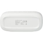 Stark 2.0 5W recycled plastic IPX5 Bluetooth® speaker – White back view